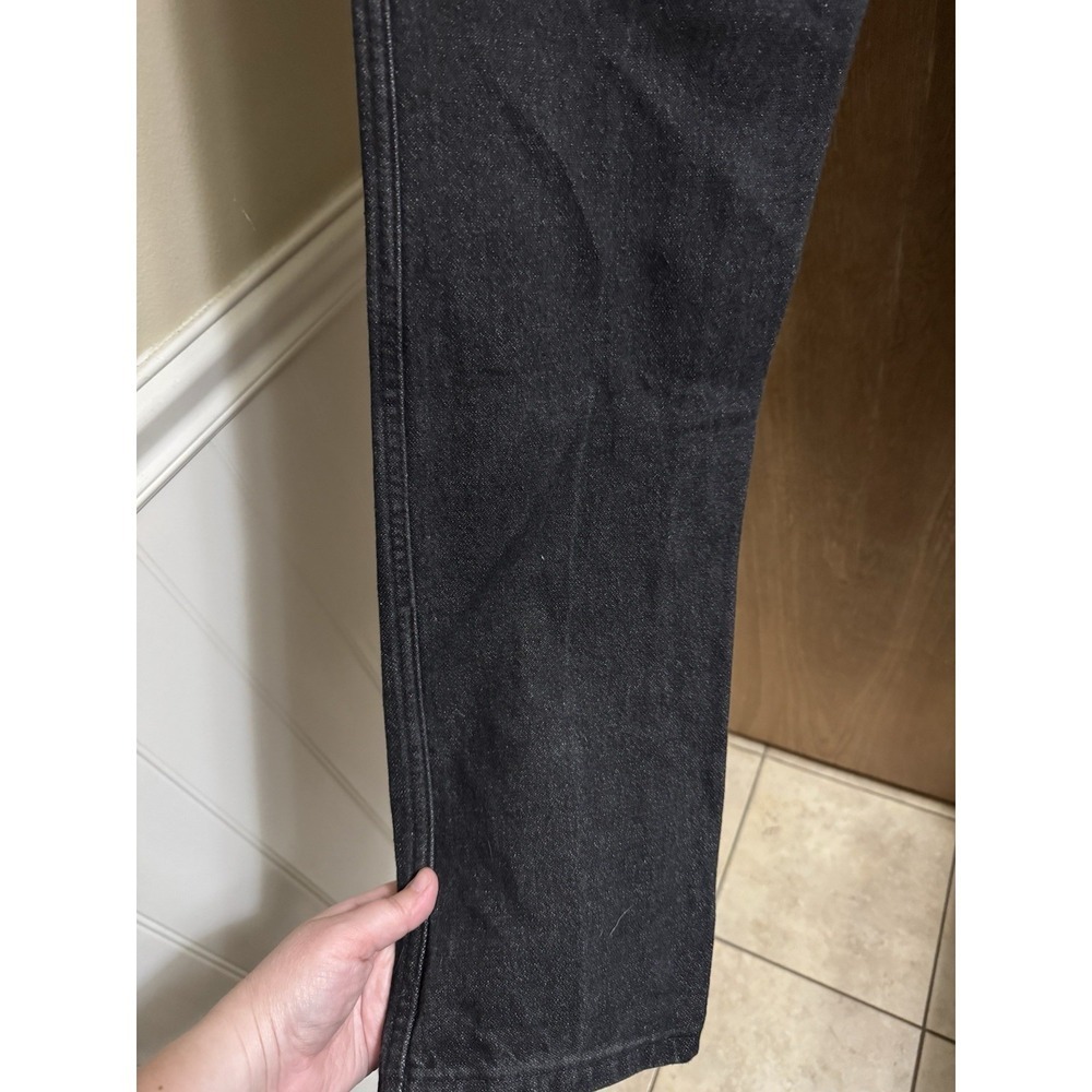 Vintage Wrangler Black Denim Jeans Women's Size 11 34" Long Made In USA Western - Picture 7 of 10